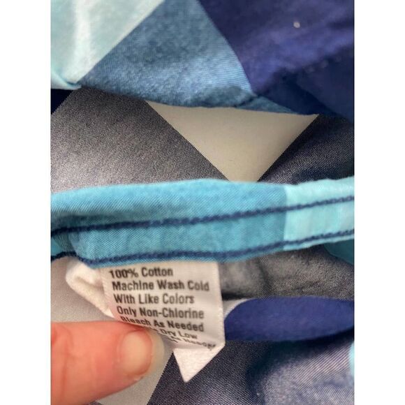 Chip & Pepper Checkered Blue Pearl Snap Shirt 100% Cotton - Men's Size Small - Picture 9 of 11